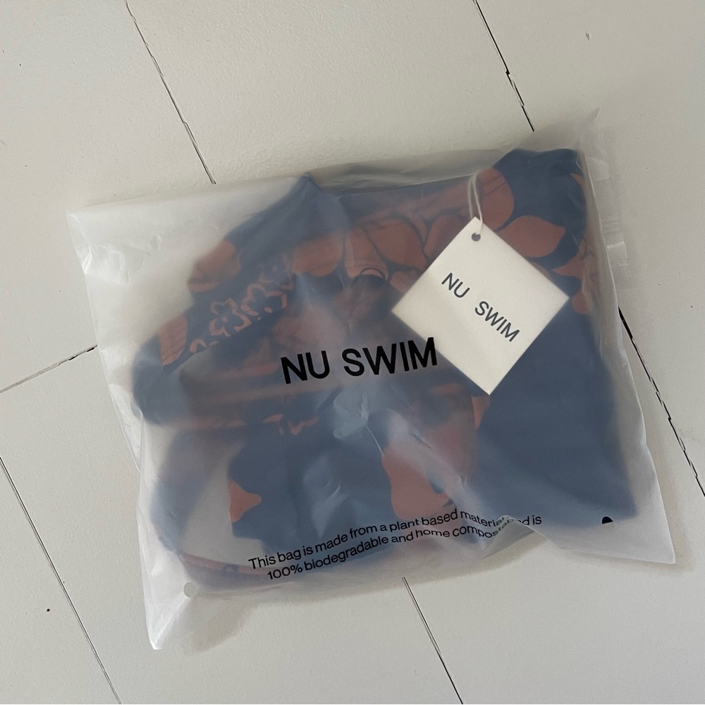 NU SWIM Navy & Rust Floral One-Piece Swimsuit - Picture 6 of 8
